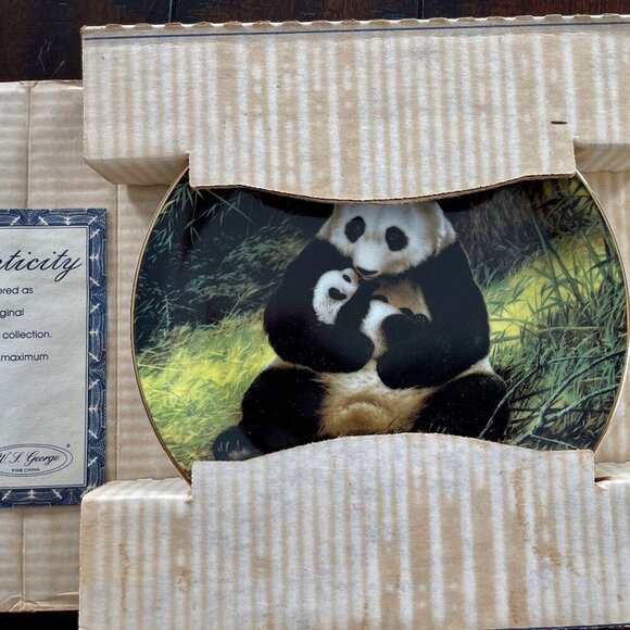 Bradford Exchange W. S. George Panda Cira 1988 Collector's Plate - Picture 1 of 6